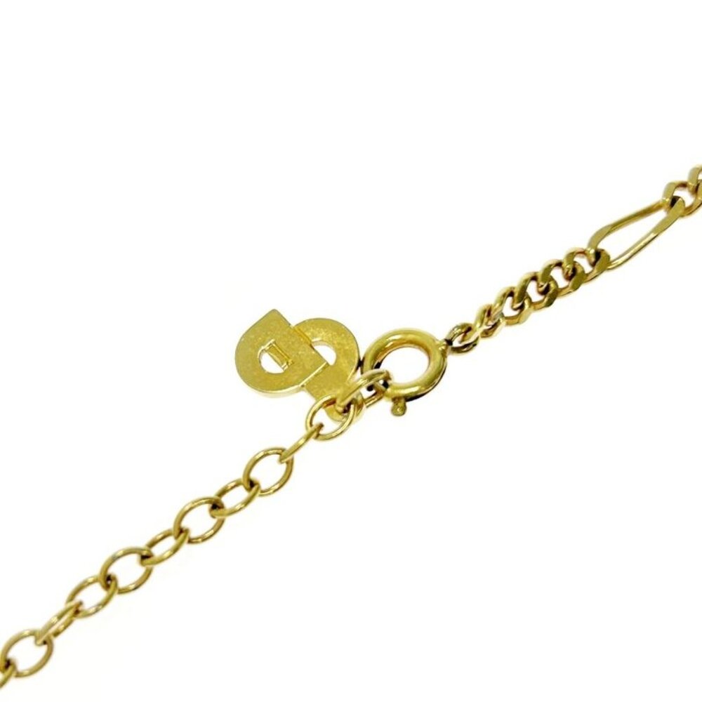 Christian Dior GP Logo Plate Necklace Gold Necklace - Picture 5 of 6